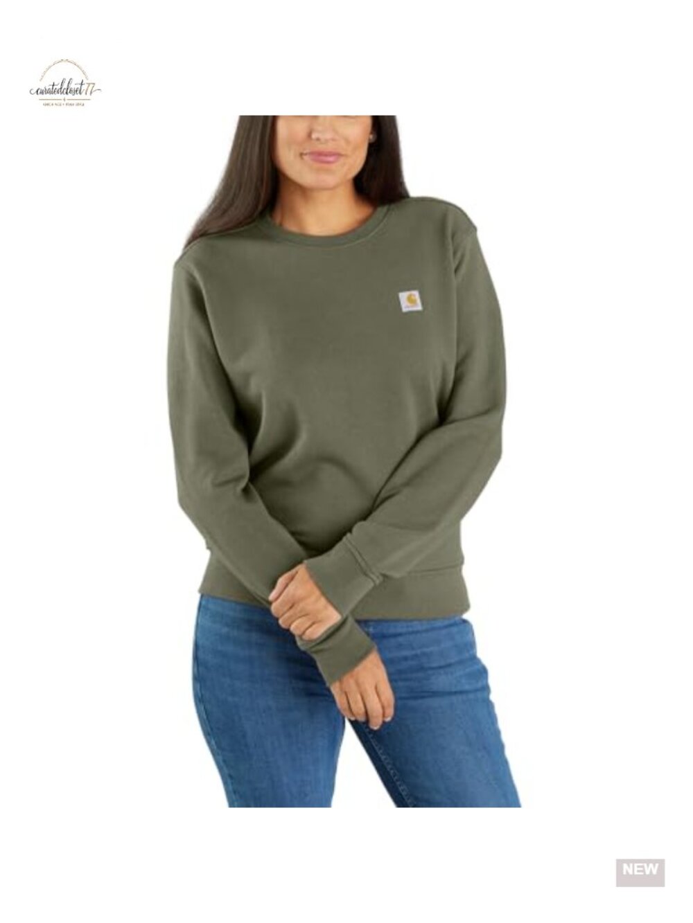 Relaxed Fit Midweight French Terry Crewneck Sweatshirt Pullover